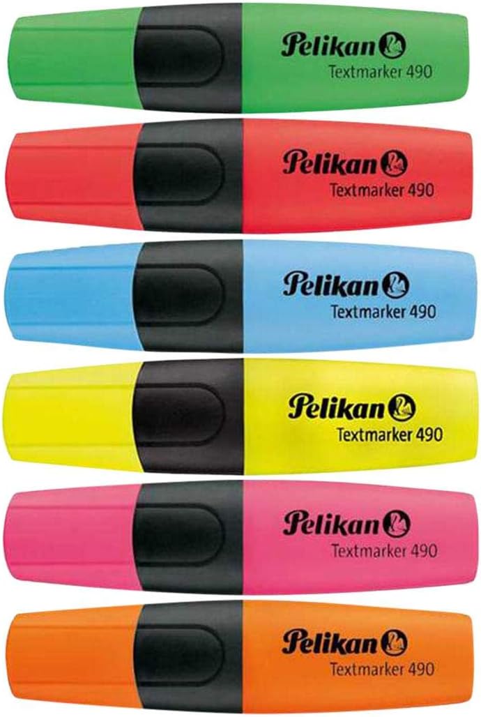 Pelikan Textmarker 490 Pack of 6 Colours